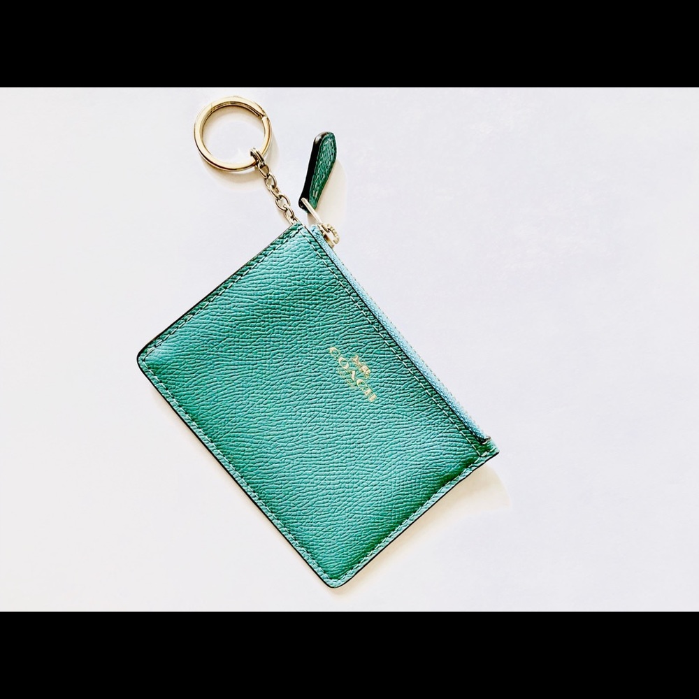 Coach Mini Skinny ID Case in Marine Blue